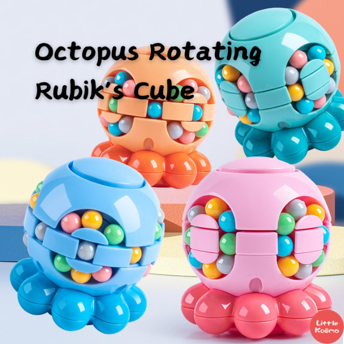Octopus Fidget Fun Educational Spinner & Rubik's Cube Toy Puzzle Game for Kid 3 Years + - Little Kooma