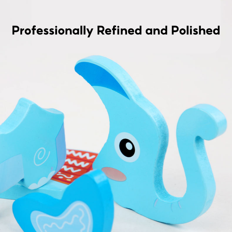 Wooden Toddler Animal Vehicle Puzzles w Handles Educational Montessori Puzzles Toys - Little Kooma