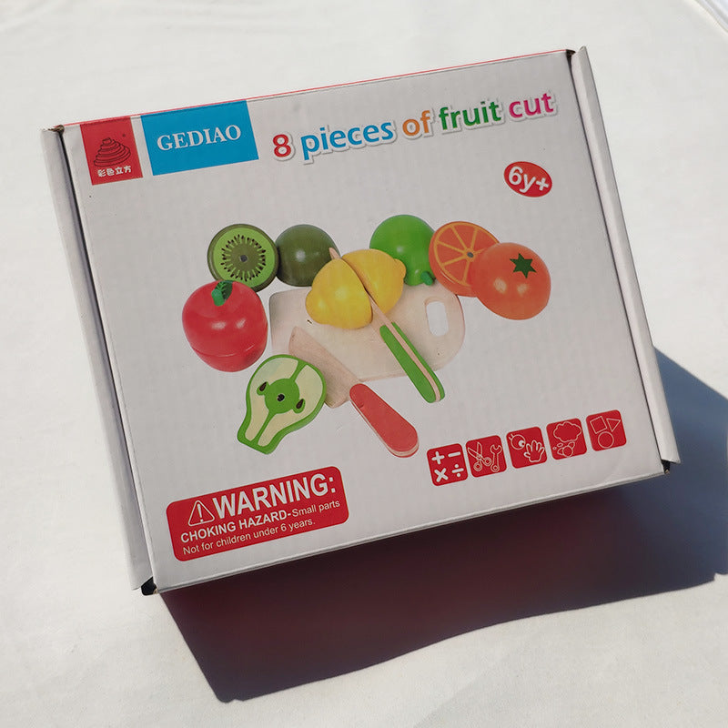 Kids Wooden Magnetic Vegetables Fruits Cut Clearance Sale 6 Years +