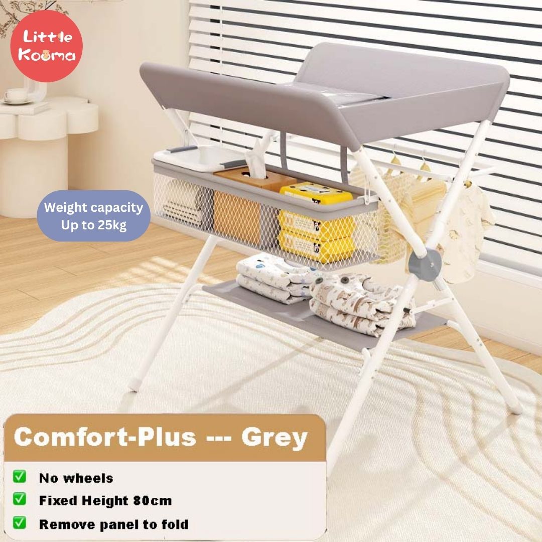 Mobile Foldable Multi-functional Baby Diaper Changing Station Table Adjustable Height - Little Kooma