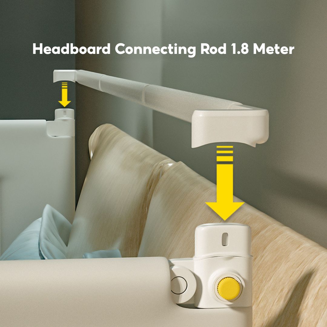 Baby Toddler Bed Guard Rails Barrier Protector Bedroom Playpen Bed Fence Single Side Lift - Little Kooma