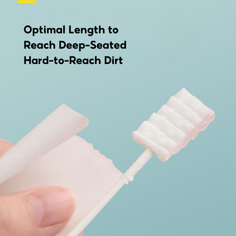 Baby Oral Cleaning Swabs Newborn Tongue Cleaner Gauze Toothbrush Disposable Baby Toothbrush for Primary Teeth - Little Kooma