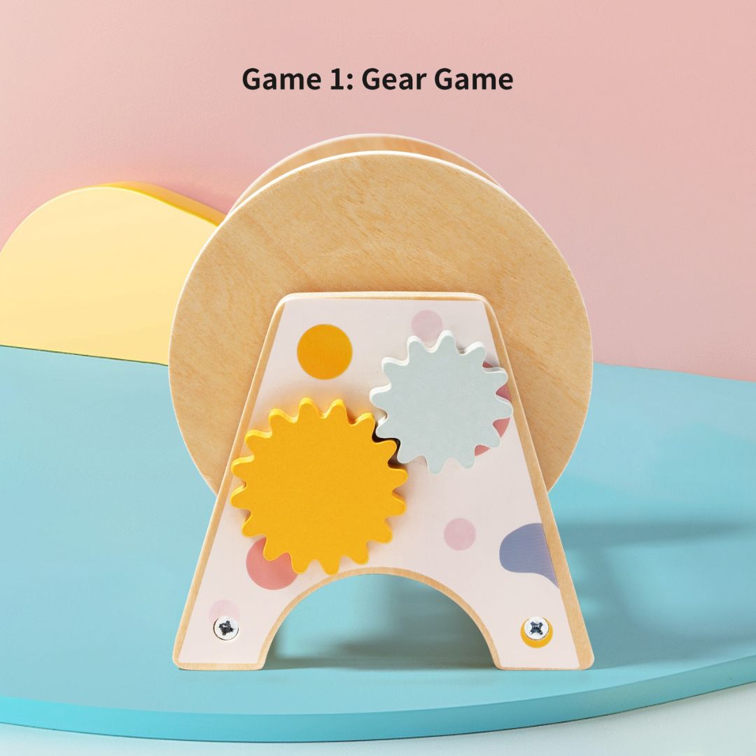 3-in-1 Wooden Shape Sorter Rolling Drum – Interactive Learning Toy for Toddlers 12 Months + - Little Kooma