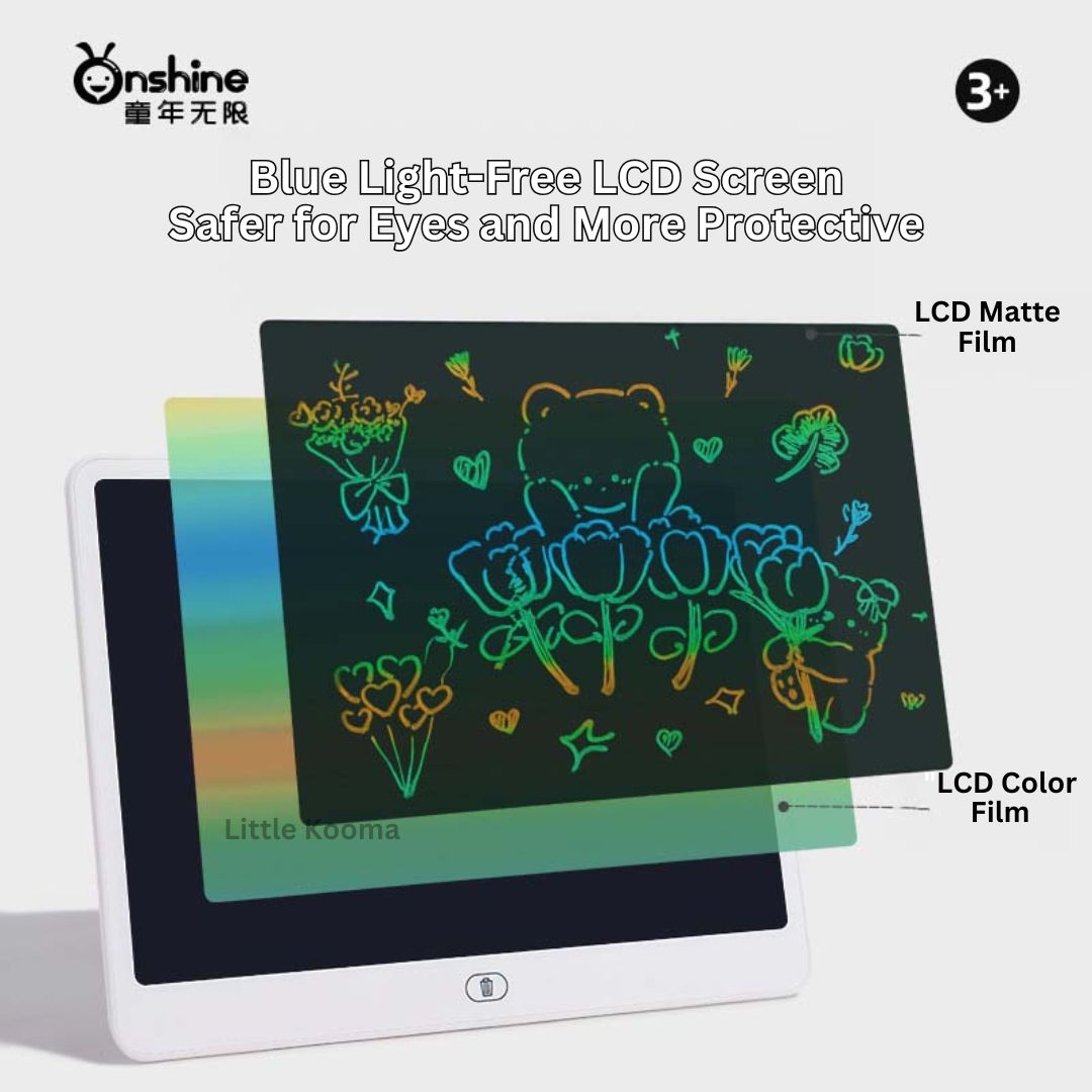 Happy Doodle Time - Colorful LCD Writing Tablet 3 Years + - Little Kooma