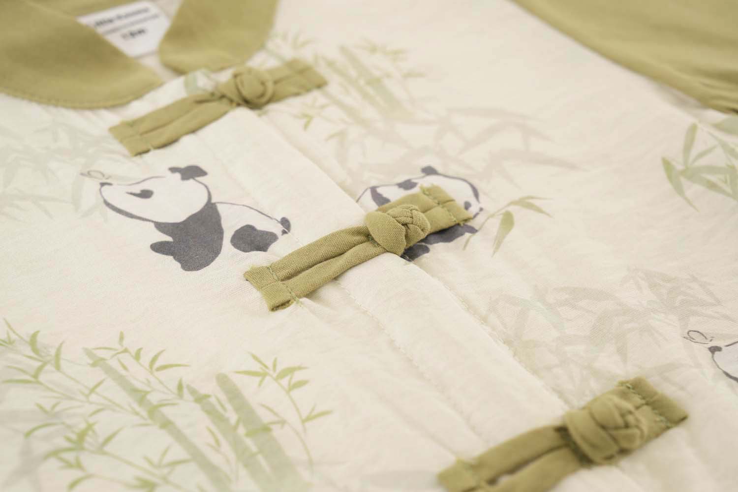 Singapore Souvenir Gift Panda Eat Bamboos Baby Boy Cheongsam Romper 0841 - Little Kooma