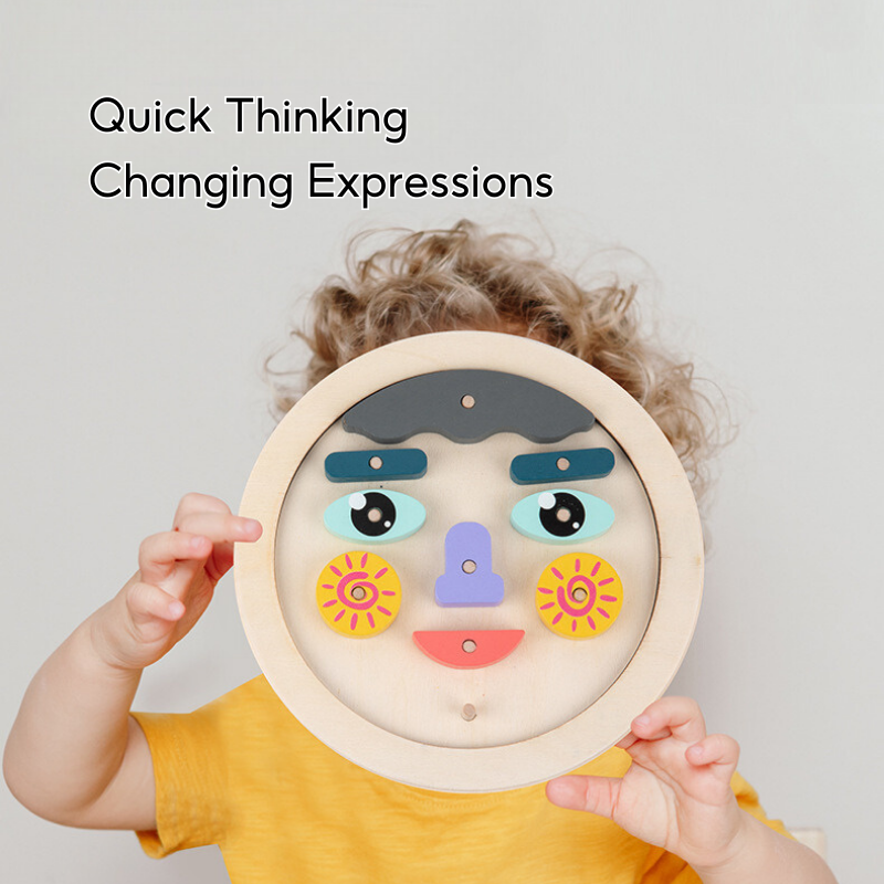 Wooden Face-Changing Toy 3 Years + - Little Kooma