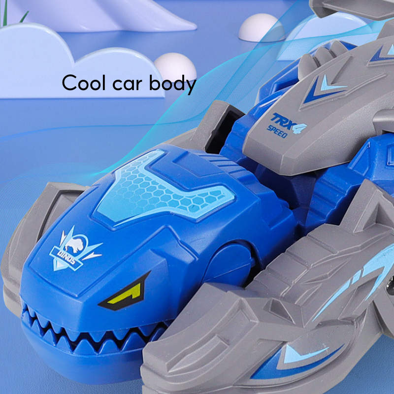 2 In 1 Collision Transformation Dinosaur Car Plastic Inertial Car Toy Action Collision Transforming Vehicles for Boy 3 Years+ - Little Kooma