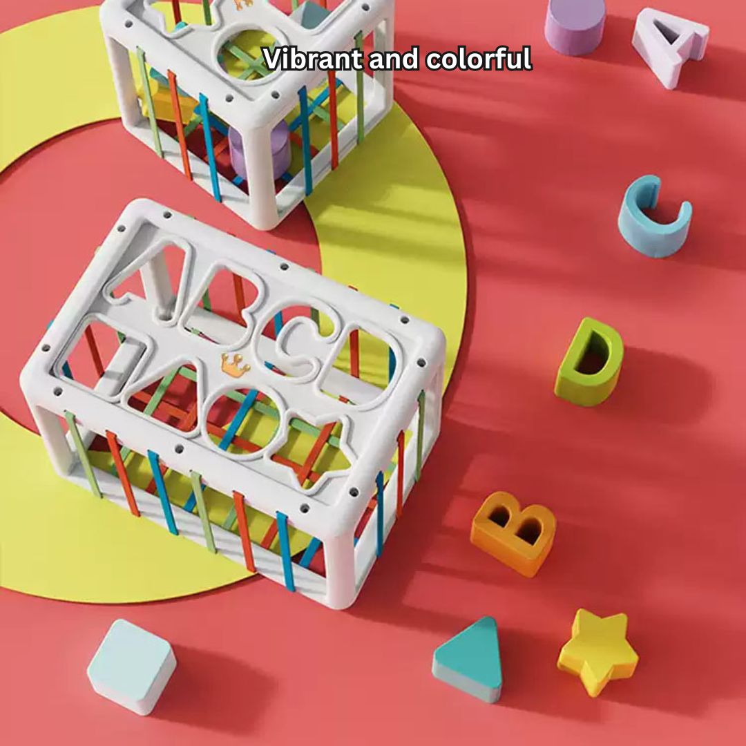 Rainbow Plug & Play Activity Set – Shape & Letter Matching, Fine Motor Skills, BPA-Free ABS, and Durable Early Learning Toy 18 Months + - Little Kooma