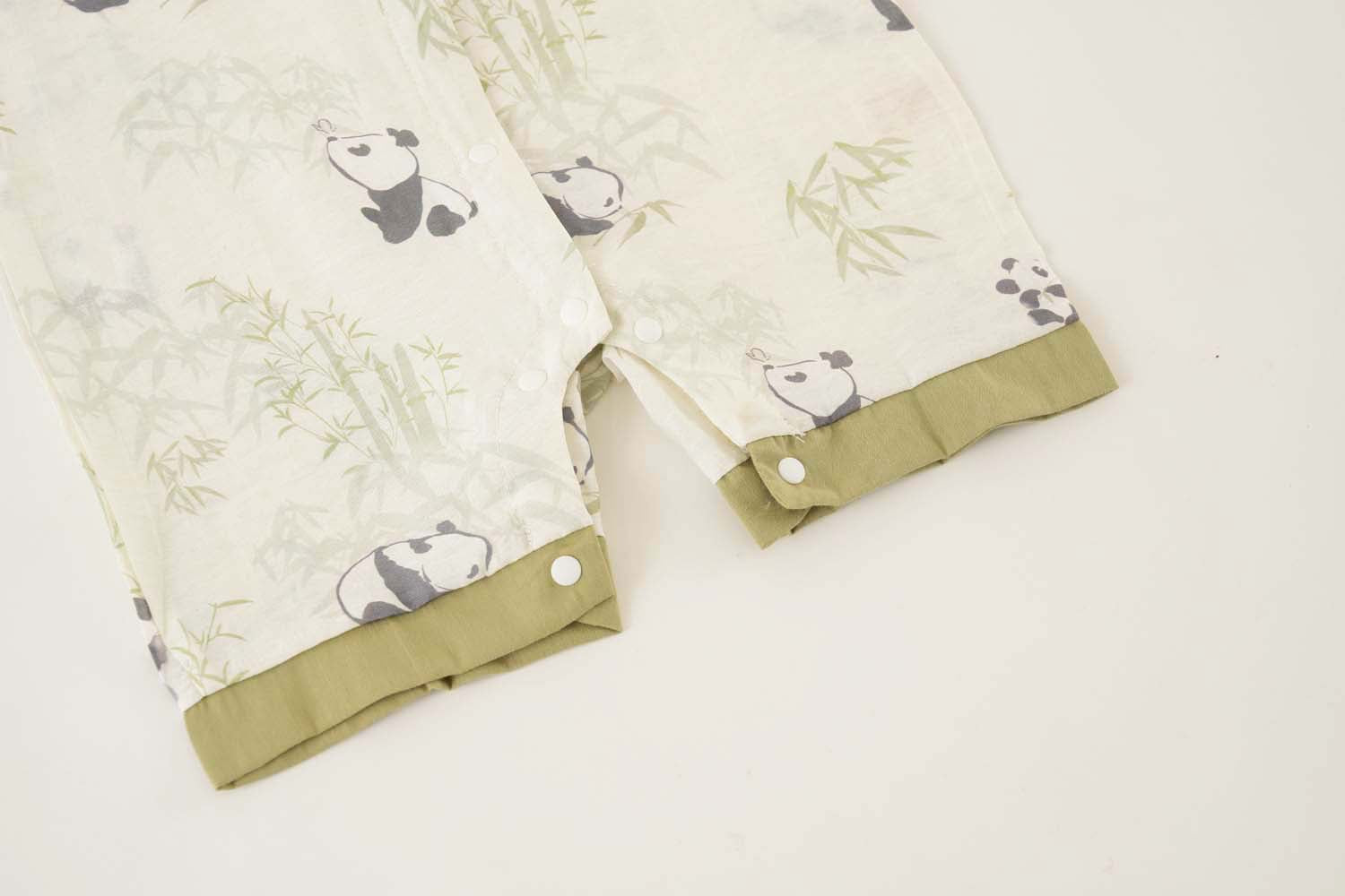 Singapore Souvenir Gift Panda Eat Bamboos Baby Boy Cheongsam Romper 0841 - Little Kooma