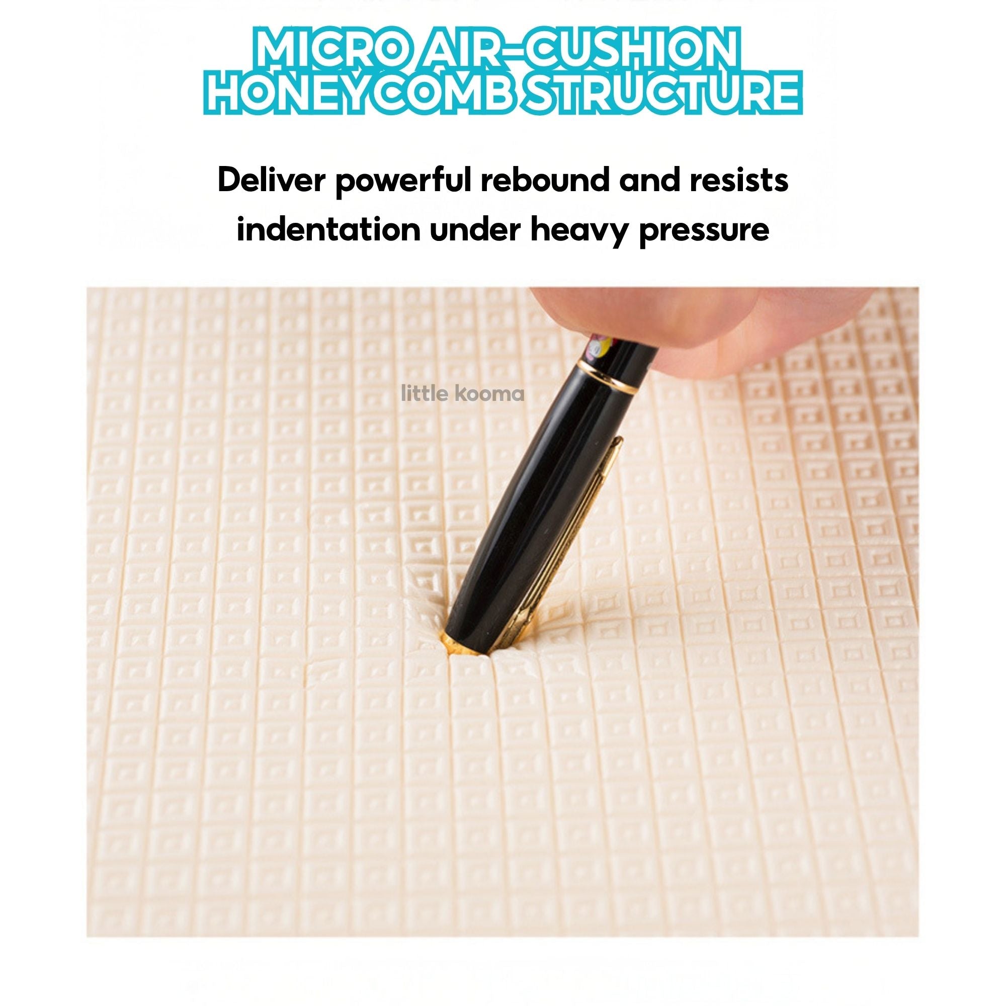 Baby Crawling Mat XPE Foam 2cm Thick Non-Slip Waterproof Play Mat High Density Playmat - Little Kooma