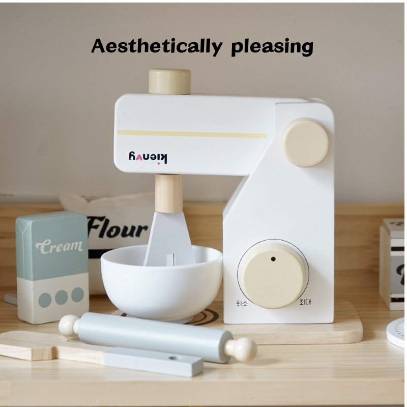 Kids Boys Girls Pretend Play Mini Wooden Household Appliances - Coffee Machine Blender 3 Years + - Little Kooma