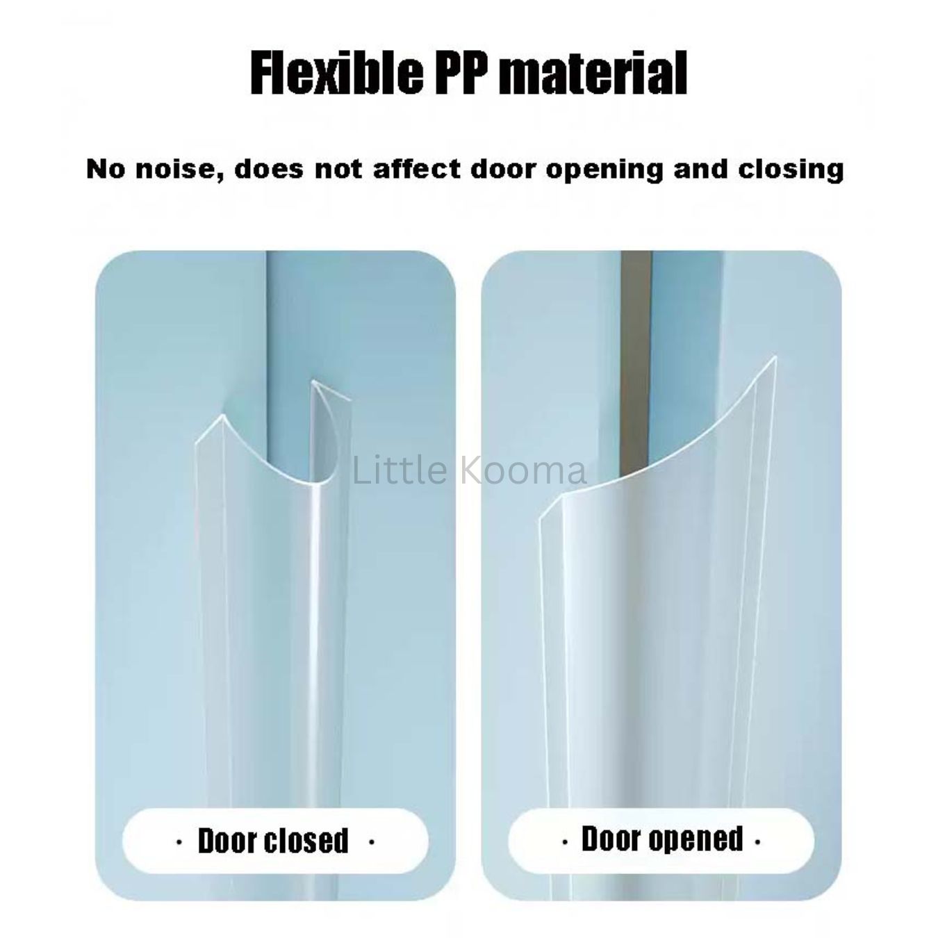 Baby Finger Pinch Guard – Door Gap Protector Strip, Anti-Clamp Safety Bar for Door Seams - Little Kooma