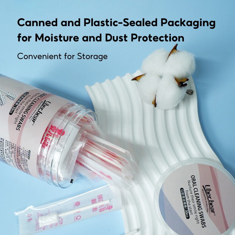 Baby Oral Cleaning Swabs Newborn Tongue Cleaner Gauze Toothbrush Disposable Baby Toothbrush for Primary Teeth - Little Kooma