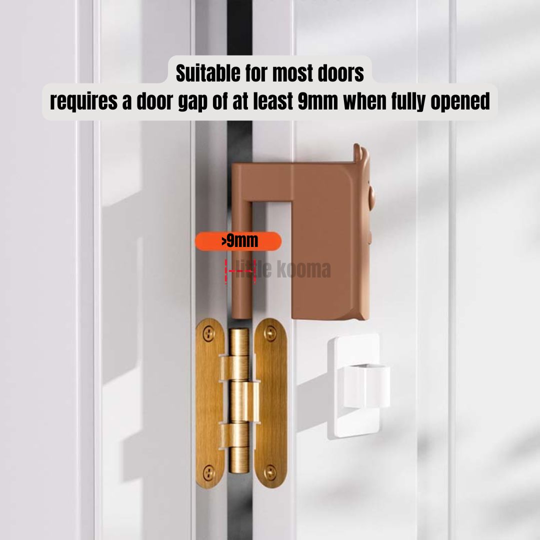 Hanging Door Stopper – Soft, Anti-Pinch Door Cushion for Baby Safety & Quiet Closing - Little Kooma