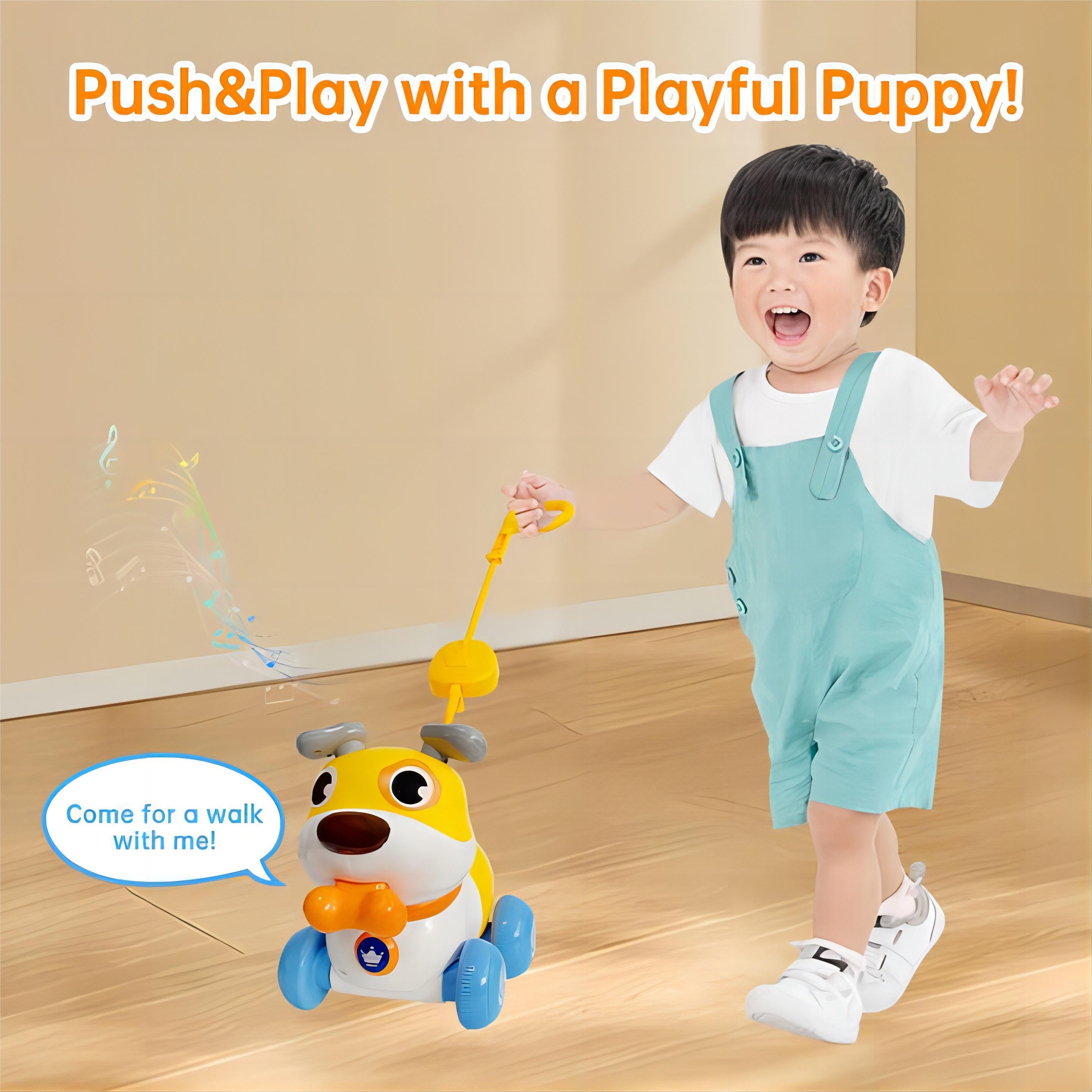 360° Interactive Pull & Push Baby Buddy – Feed, Pet, Play Smart Learning Toy 18 Months + - Little Kooma