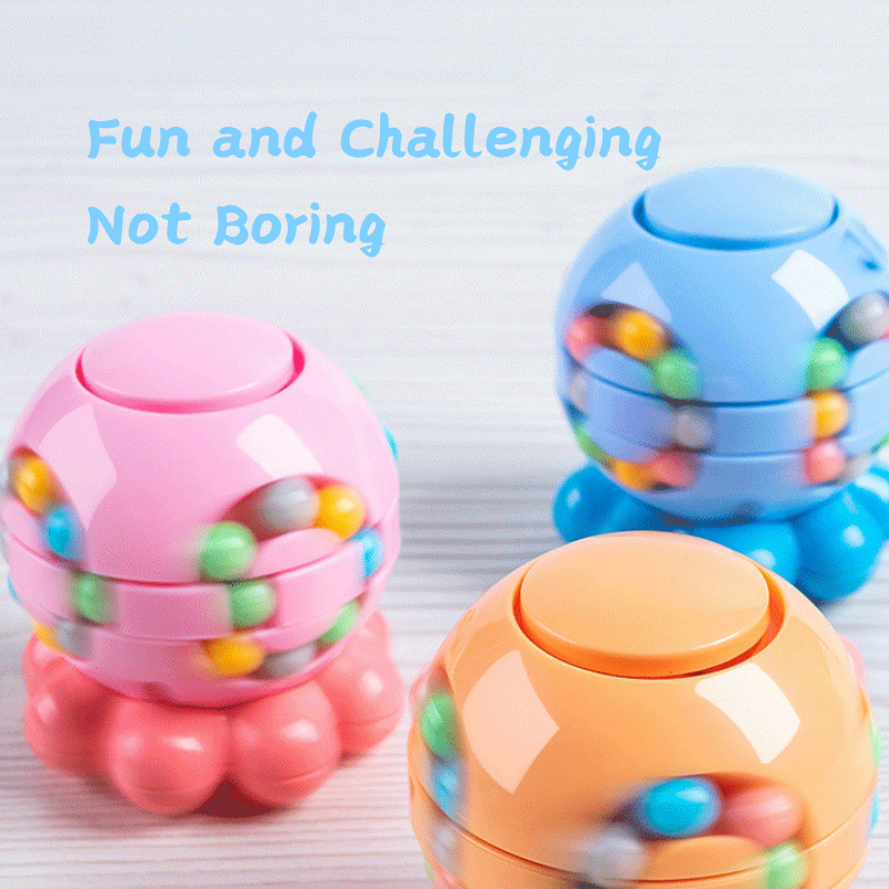 Octopus Fidget Fun Educational Spinner & Rubik's Cube Toy Puzzle Game for Kid 3 Years + - Little Kooma