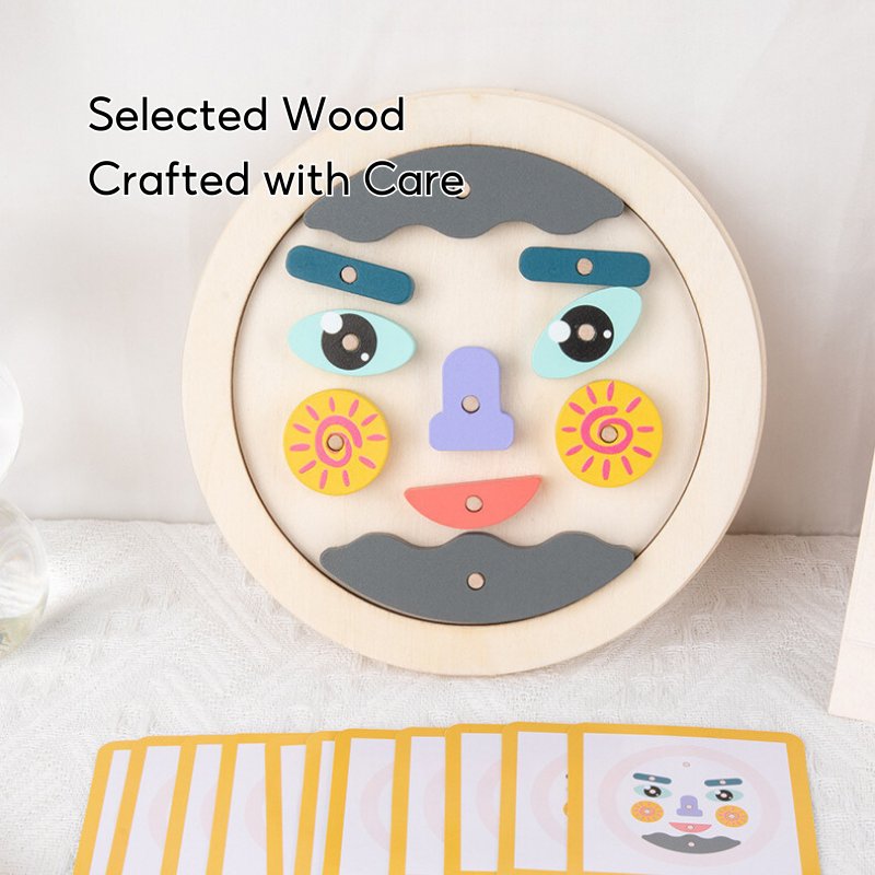 Wooden Face-Changing Toy 3 Years + - Little Kooma