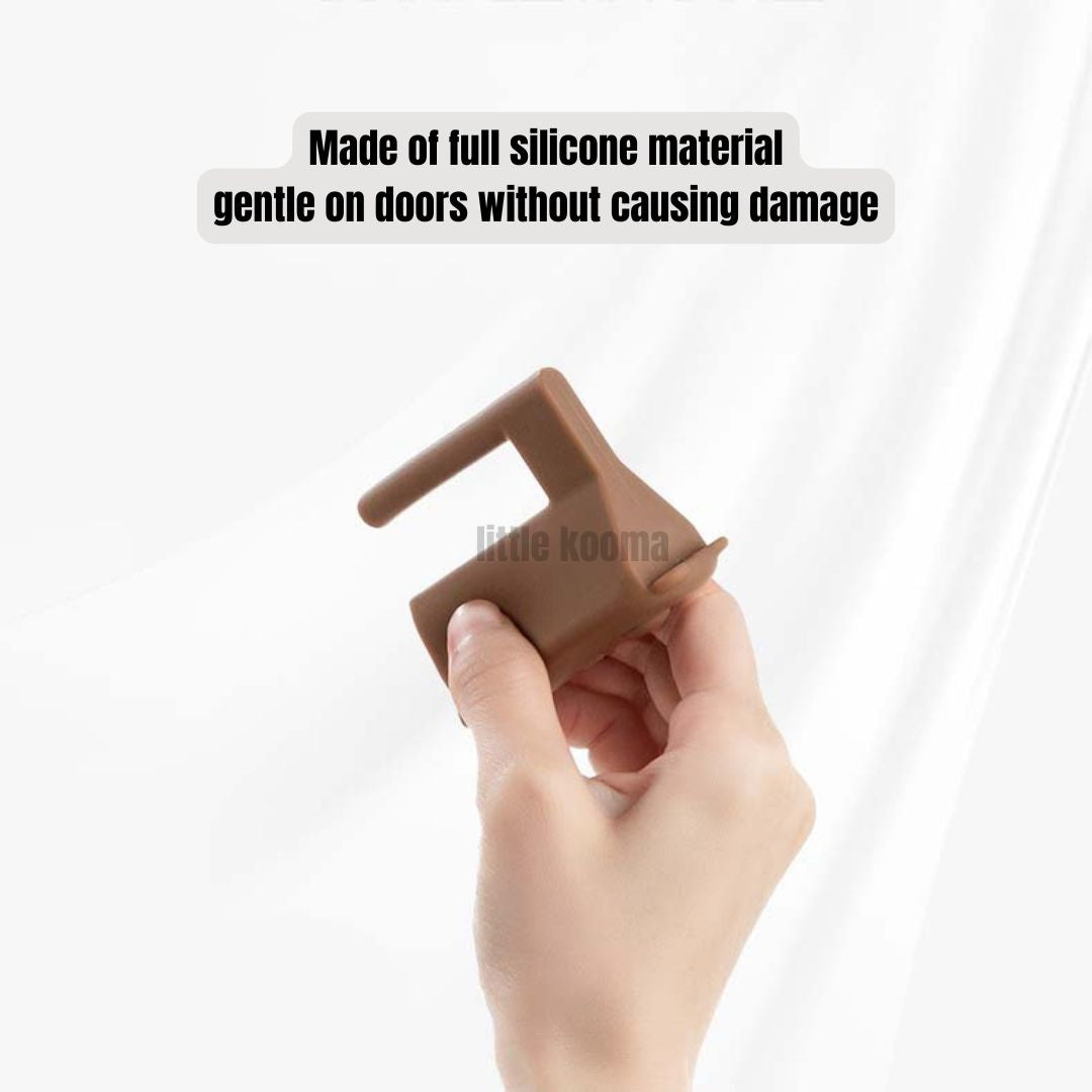 Hanging Door Stopper – Soft, Anti-Pinch Door Cushion for Baby Safety & Quiet Closing - Little Kooma