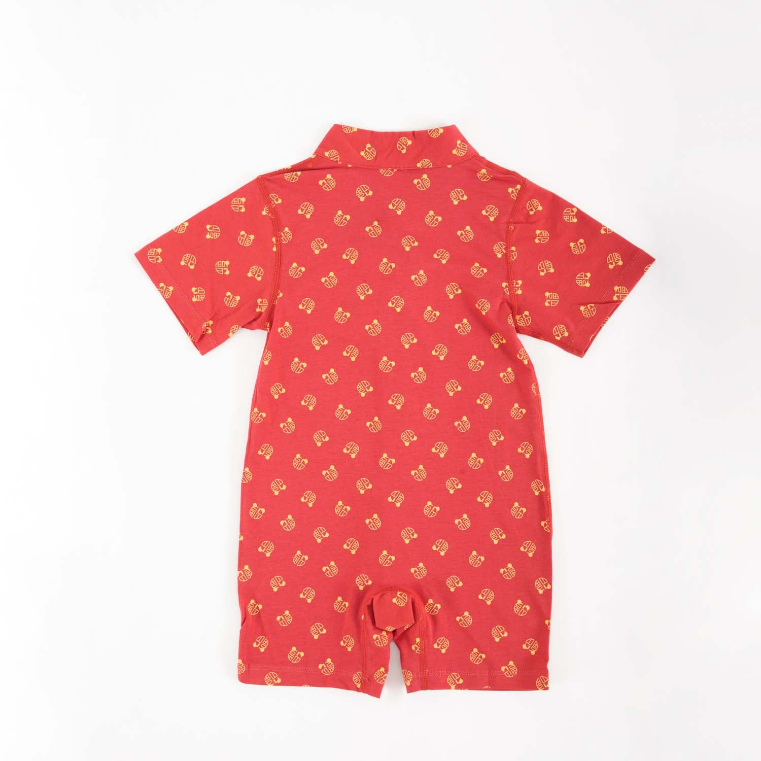 Singapore Souvenir Gift Blessing and Joy Family Set with Lucky Fu Characters Baby Boy Cheongsam Romper 0831 - Little Kooma