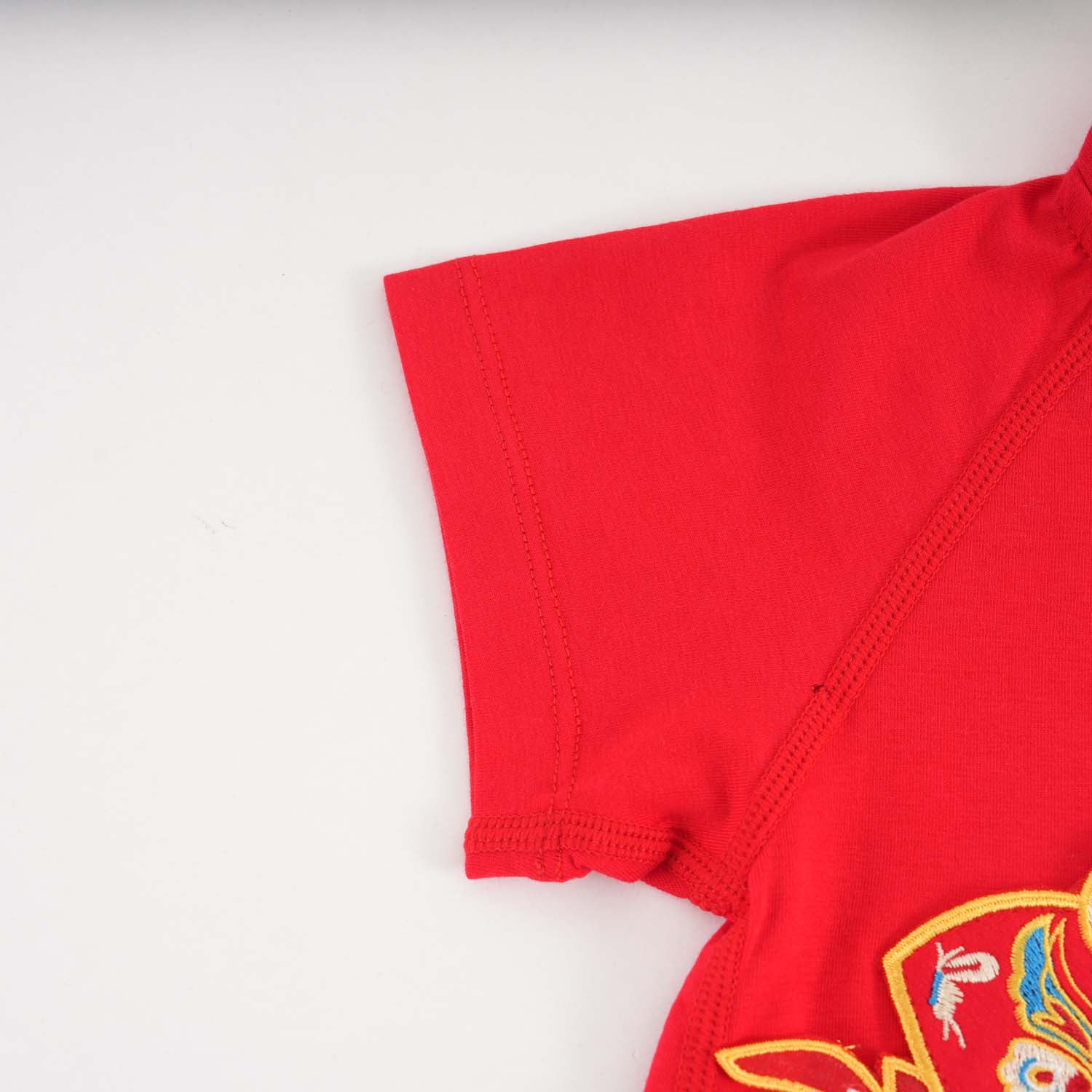 Singapore Souvenir Gift Wealth and Harmony Red Family Set with Golden Fish Baby Boy Cheongsam Romper 0834 - Little Kooma