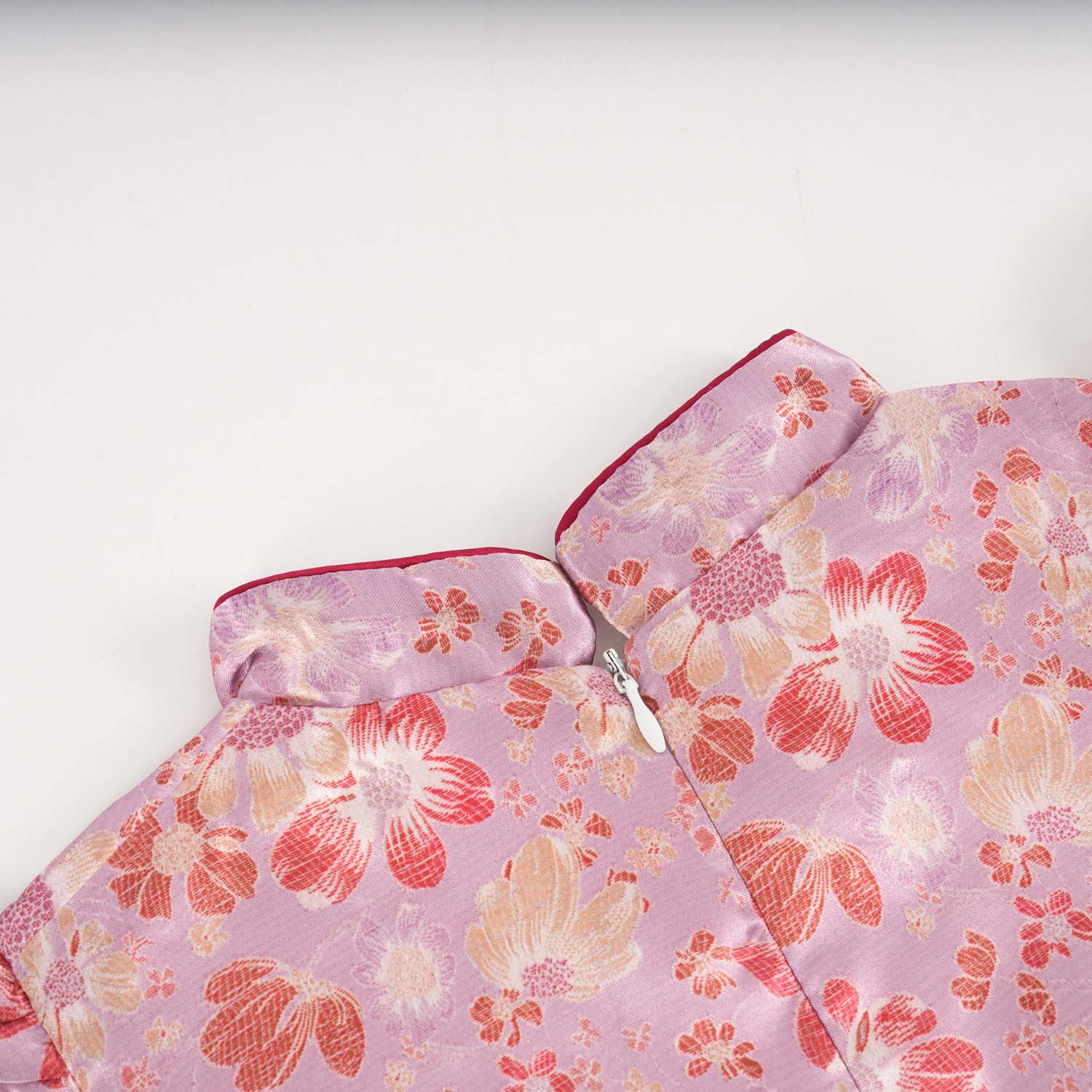 Singapore Souvenir Gift Purple w Flowers Baby Kids Girl Cheongsam Dress 0849 - Little Kooma