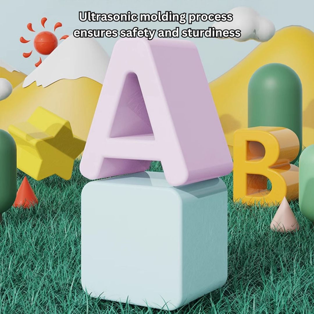 Rainbow Plug & Play Activity Set – Shape & Letter Matching, Fine Motor Skills, BPA-Free ABS, and Durable Early Learning Toy 18 Months + - Little Kooma