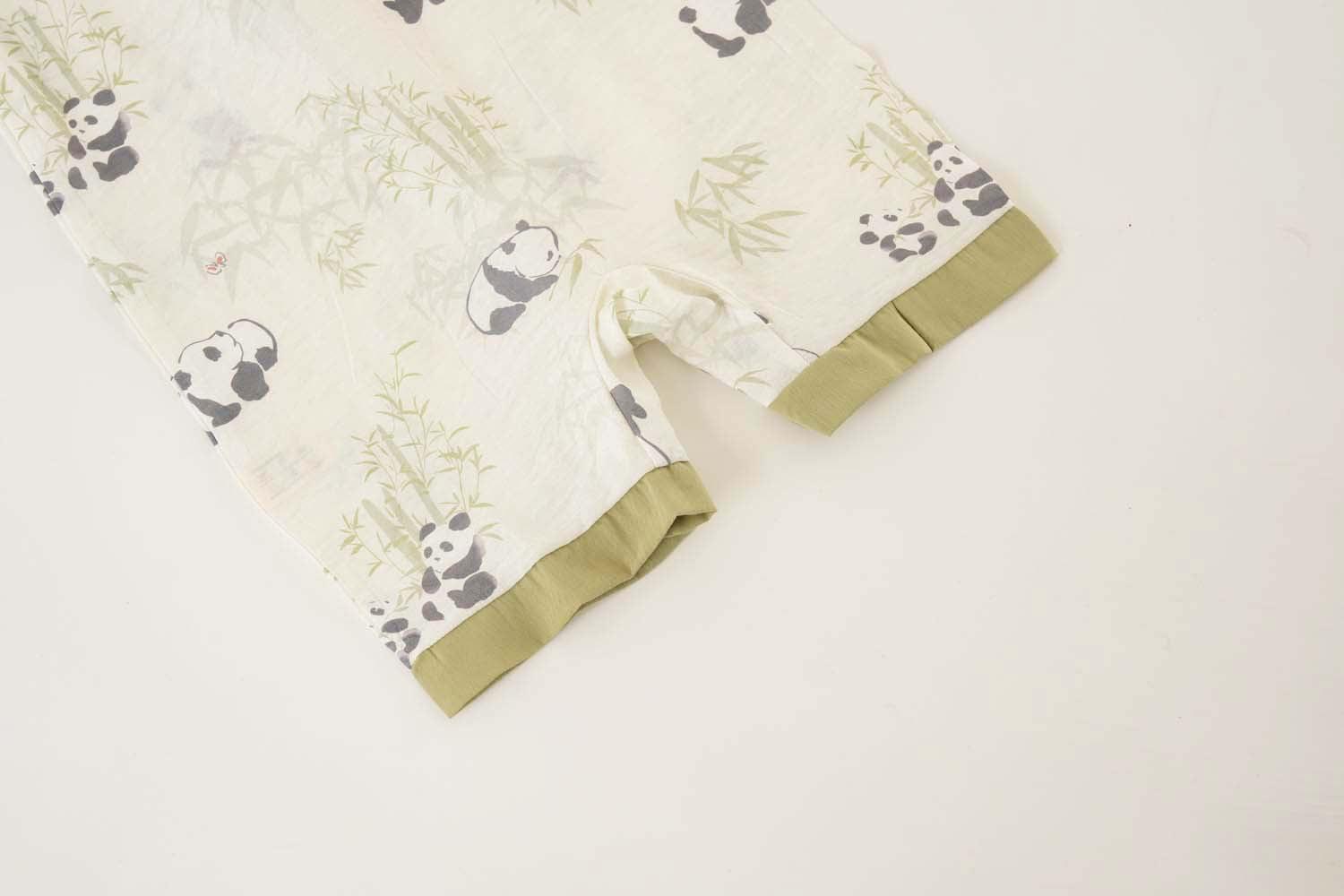Singapore Souvenir Gift Panda Eat Bamboos Baby Boy Cheongsam Romper 0841 - Little Kooma
