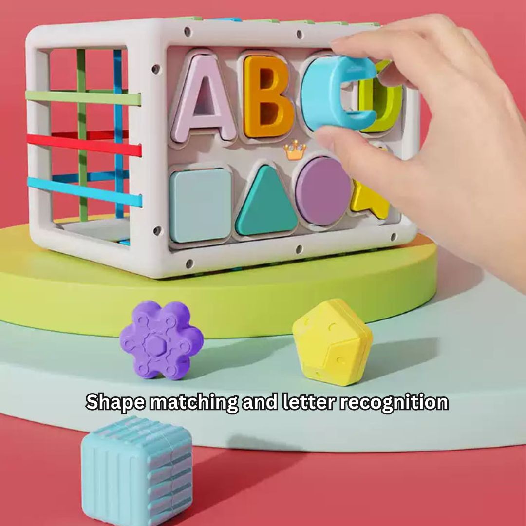 Rainbow Plug & Play Activity Set – Shape & Letter Matching, Fine Motor Skills, BPA-Free ABS, and Durable Early Learning Toy 18 Months + - Little Kooma