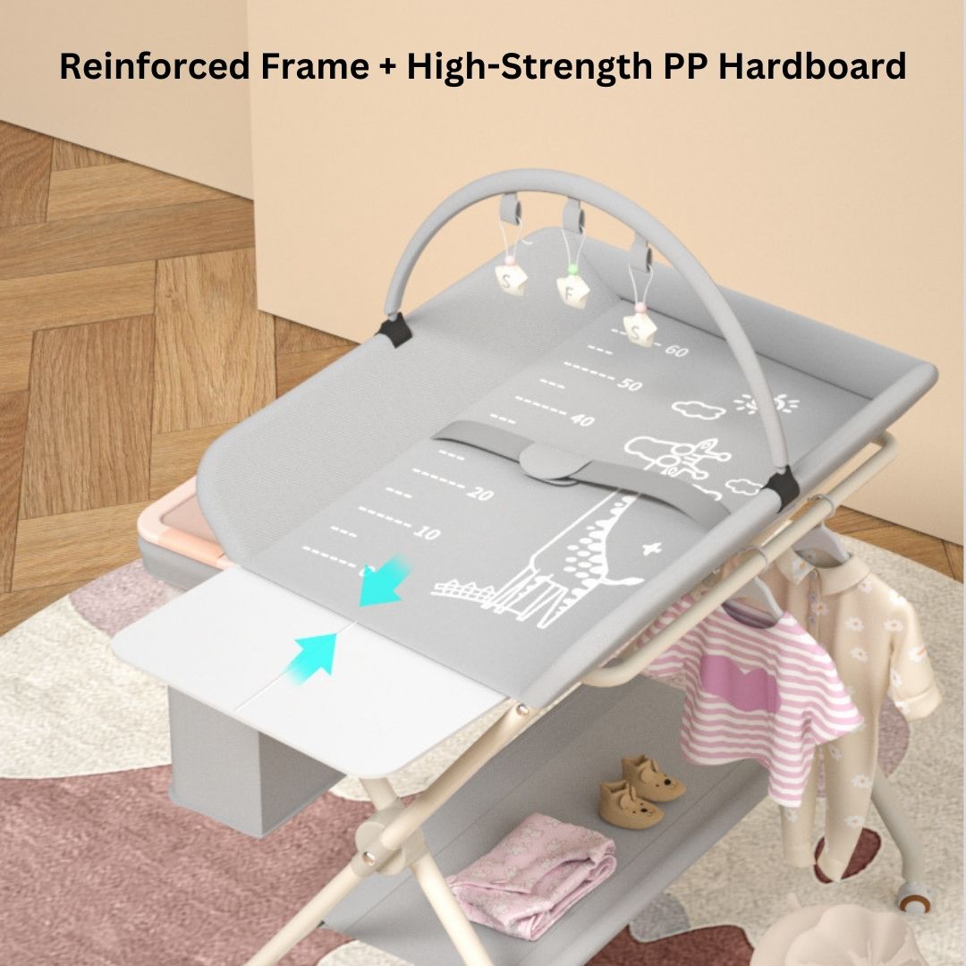 Mobile Foldable Multi-functional Baby Diaper Changing Station Table Adjustable Height - Little Kooma