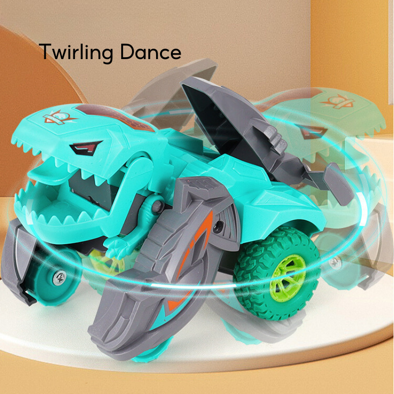 2 In 1 Collision Transformation Dinosaur Car Plastic Inertial Car Toy Action Collision Transforming Vehicles for Boy 3 Years+ - Little Kooma