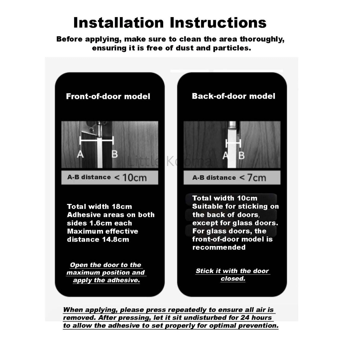 Baby Finger Pinch Guard – Door Gap Protector Strip, Anti-Clamp Safety Bar for Door Seams - Little Kooma