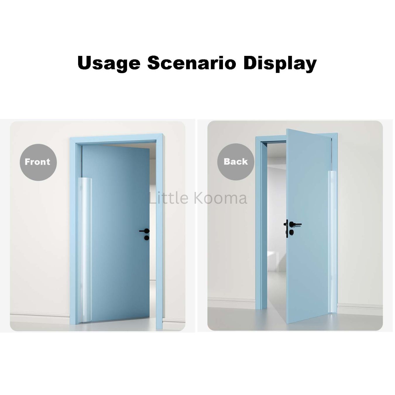 Baby Finger Pinch Guard – Door Gap Protector Strip, Anti-Clamp Safety Bar for Door Seams - Little Kooma