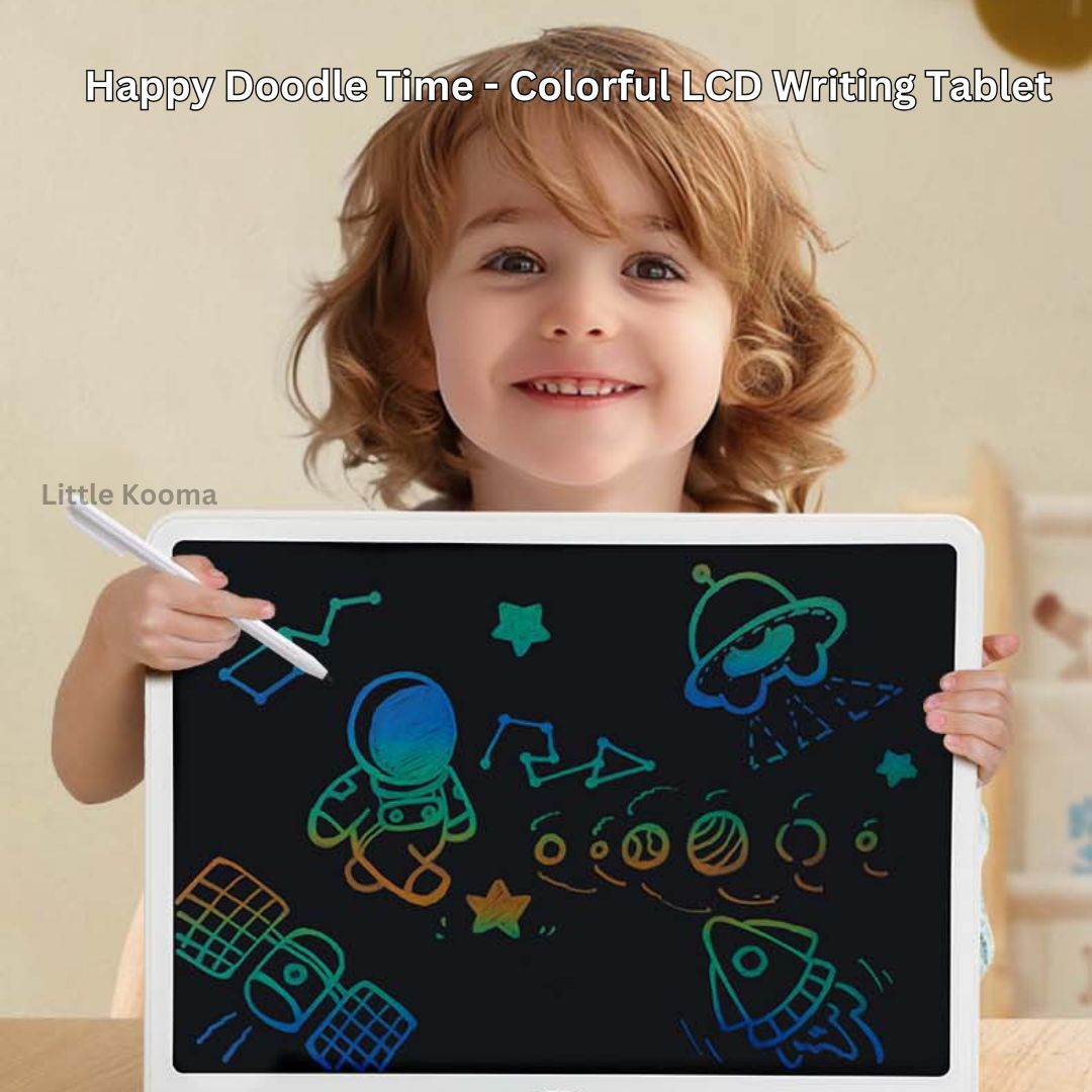 Happy Doodle Time - Colorful LCD Writing Tablet 3 Years + - Little Kooma