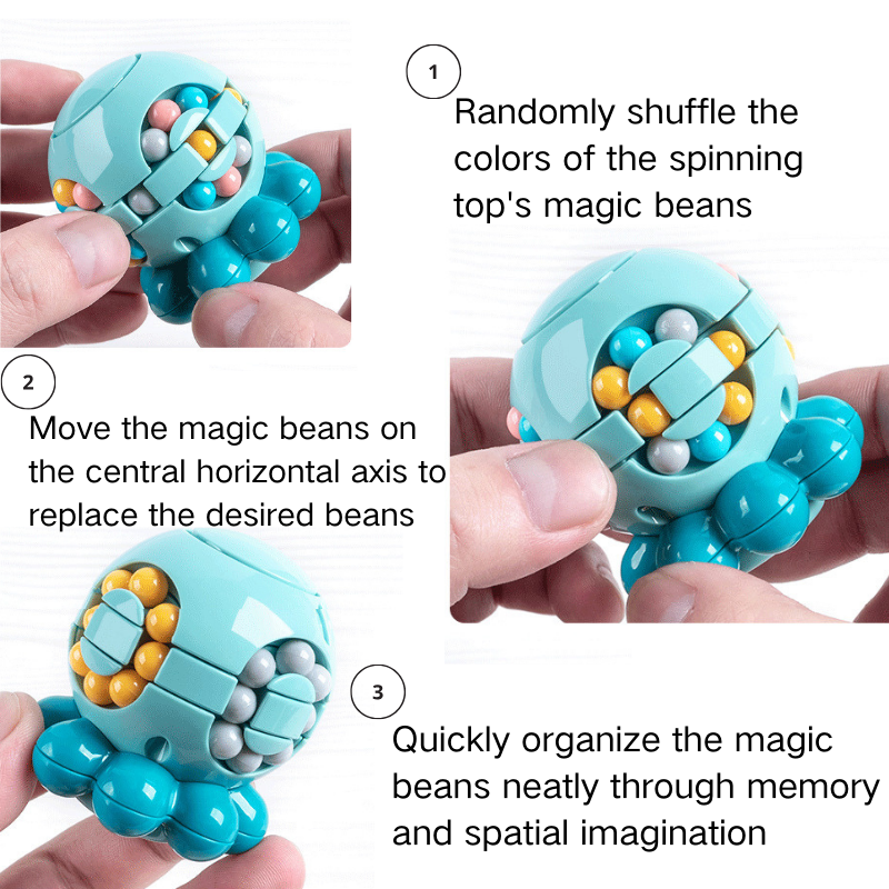 Octopus Fidget Fun Educational Spinner & Rubik's Cube Toy Puzzle Game for Kid 3 Years + - Little Kooma