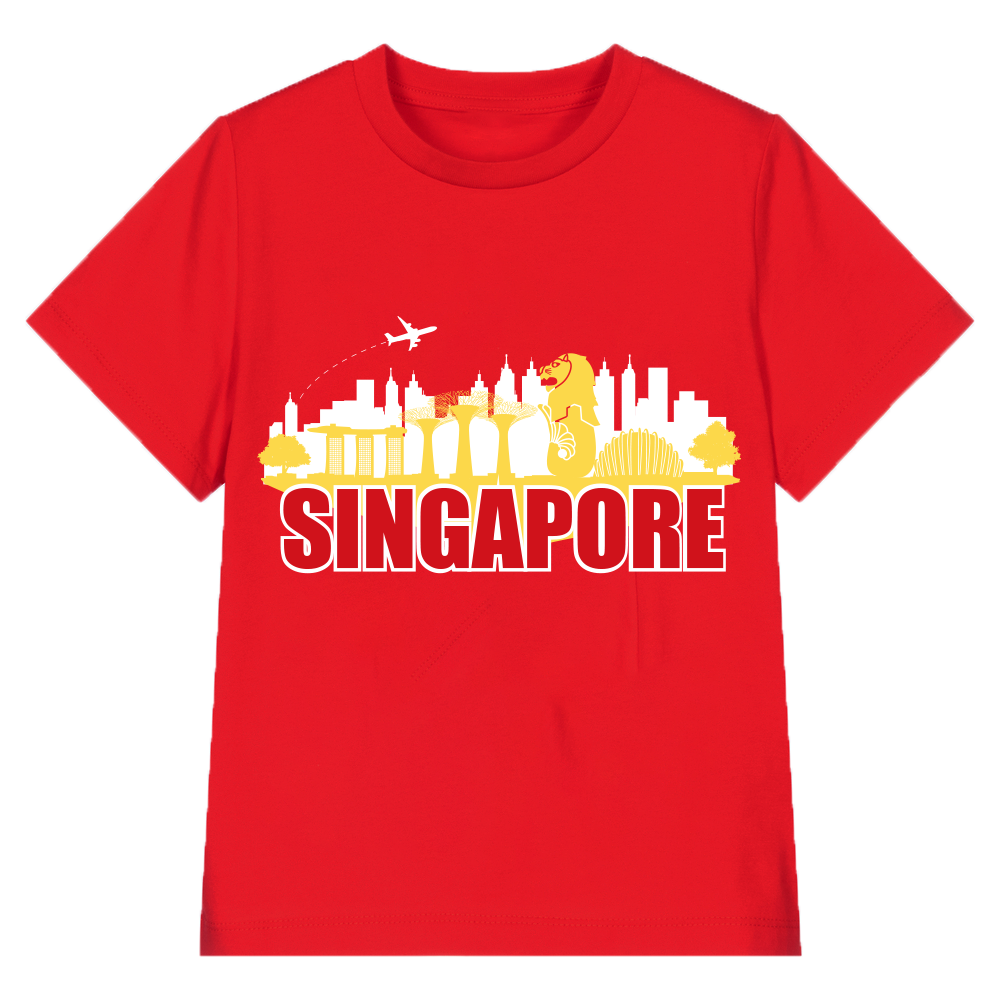 National Day NDP 2023 Red Top Baby Kids Red T shirt Singapore