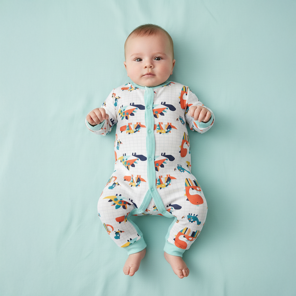 Baby Sleepsuit Dinosaur Jumpsuit All In One - Little Kooma
