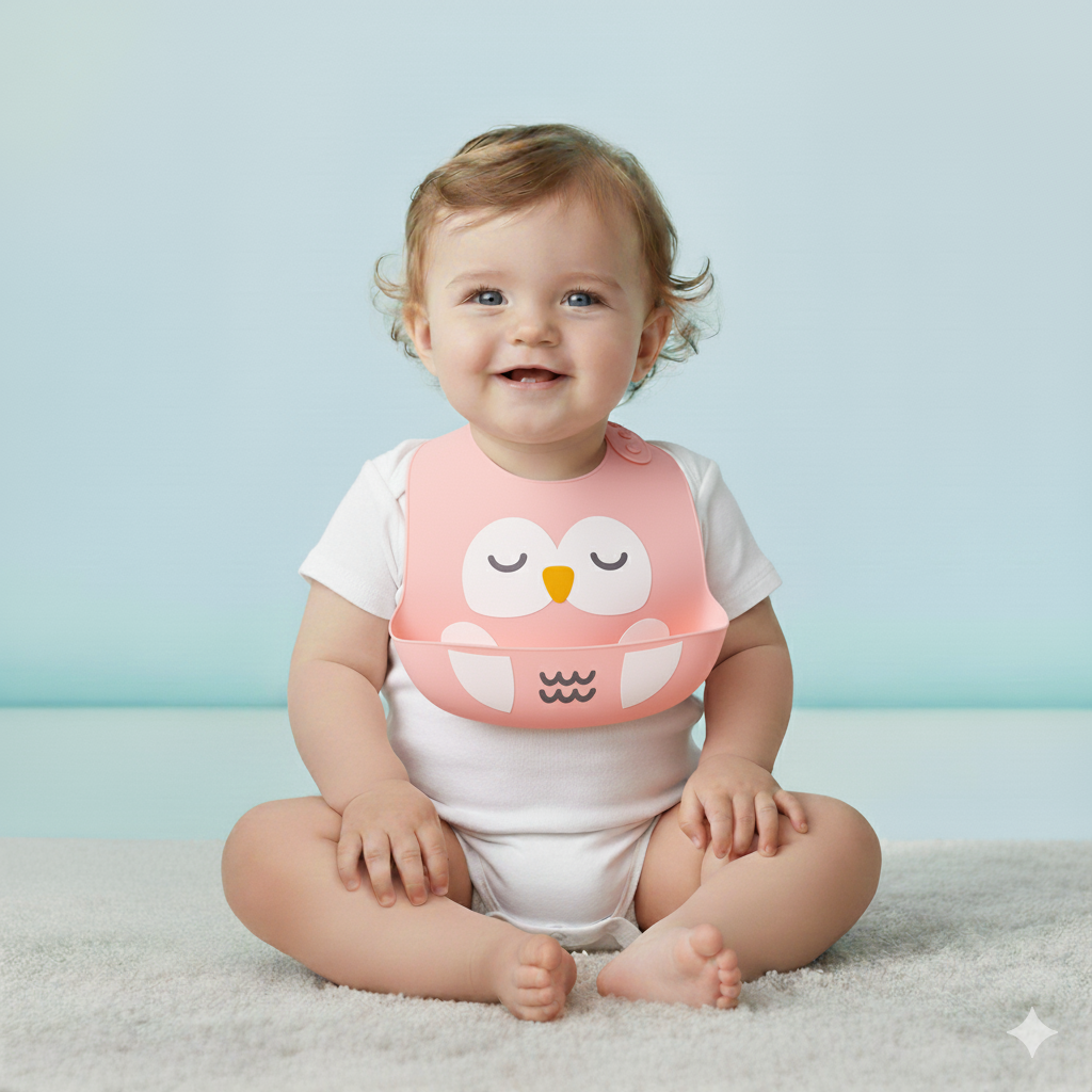 Baby Silicone Bib Bird KC41480 - Little Kooma