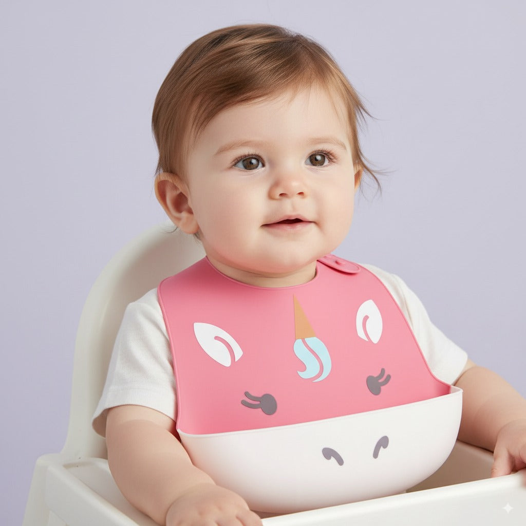 Baby Silicone Bib Unicorn KC41457 - Little Kooma