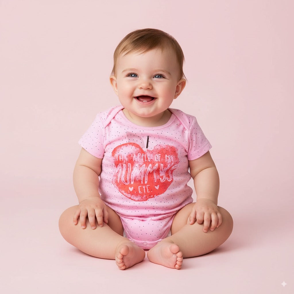Baby Bodysuit THE APPLE OF MY MUMMY'S - 1006 - Little Kooma