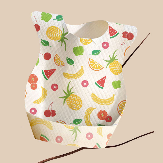 Baby Toddler Disposable Bib w Pocket 10 Piece Per Pack - Little Kooma