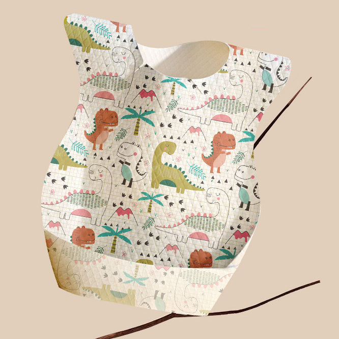 Baby Toddler Disposable Bib w Pocket 10 Piece Per Pack - Little Kooma