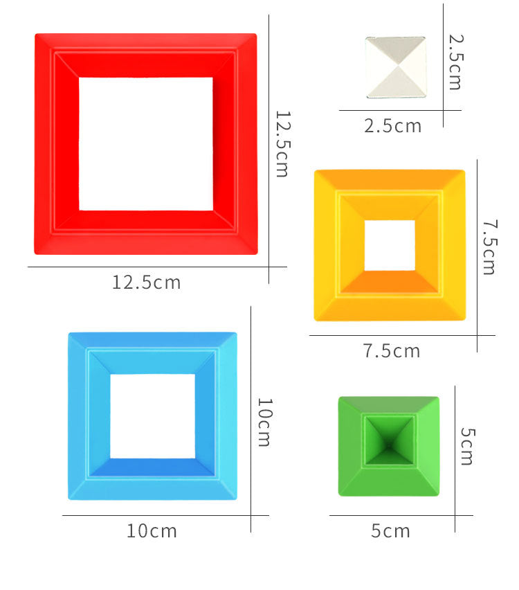 Varied Building Blocks Pyramid Clearance Sale 3 Years + - Little Kooma