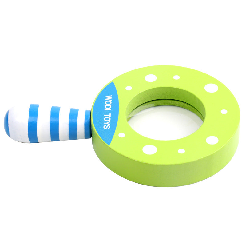 Kids Montessori Wooden Magnifying Glass Toy Clearance Sale 3 Years + - Little Kooma