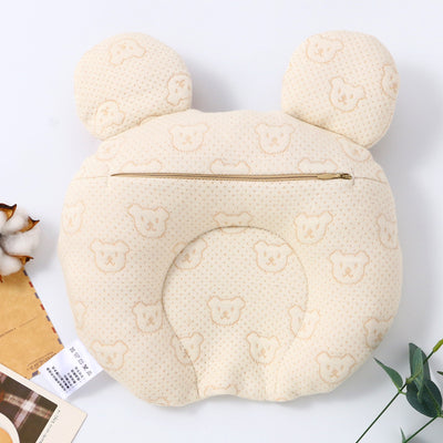 Baby Bear Pillow Set 2 Pillow Cases 1 Latex Pillow Insert Filler - Little Kooma