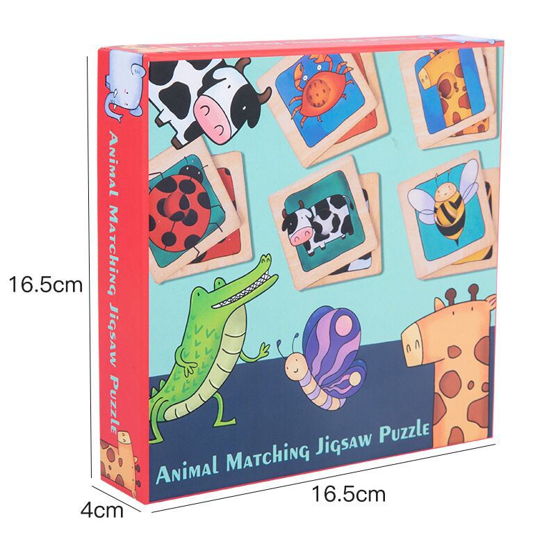 Animal Matching Jigsaw Puzzle Clearance Sale 3 Years + - Little Kooma
