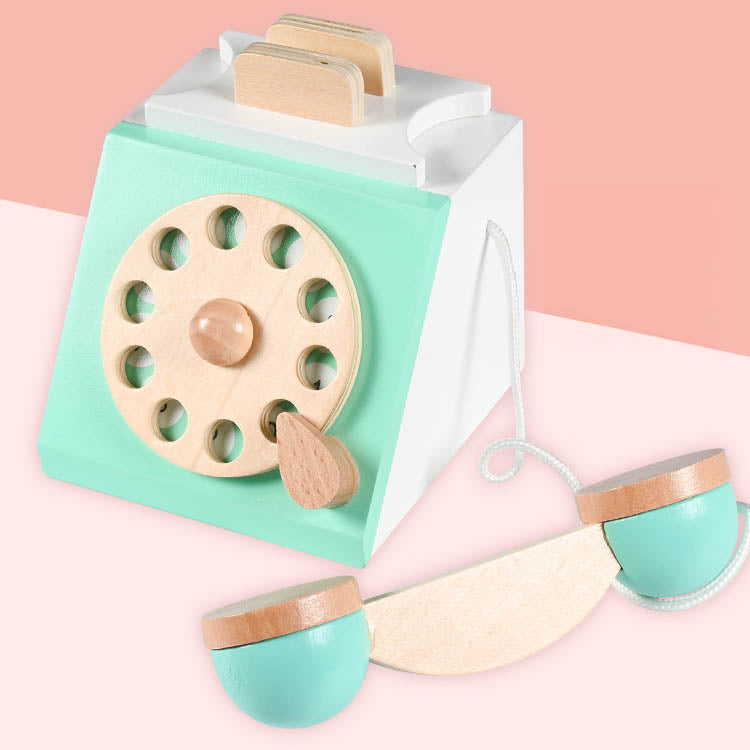 Wooden Retro Phone Clearance Sale 3 Years + - Little Kooma
