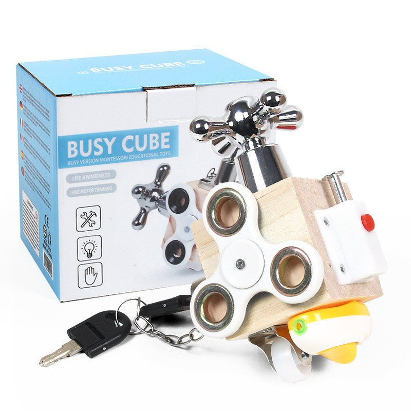 Kids Busy Cube Montessori Toy Clearance Sale 3 Years +