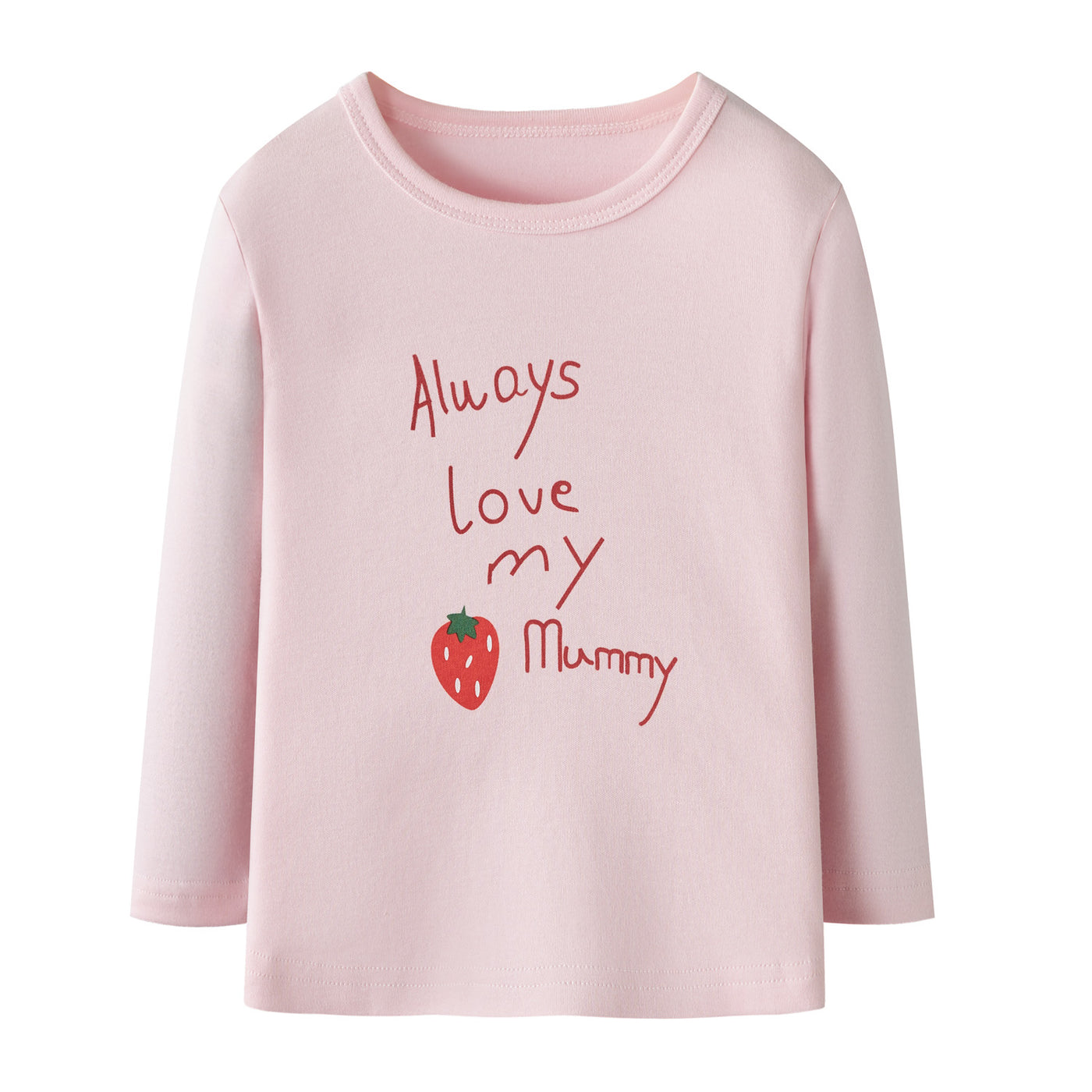 Baby Kids Pajamas Strawberry Top n Pants Set Always Love My Mummy - Little Kooma