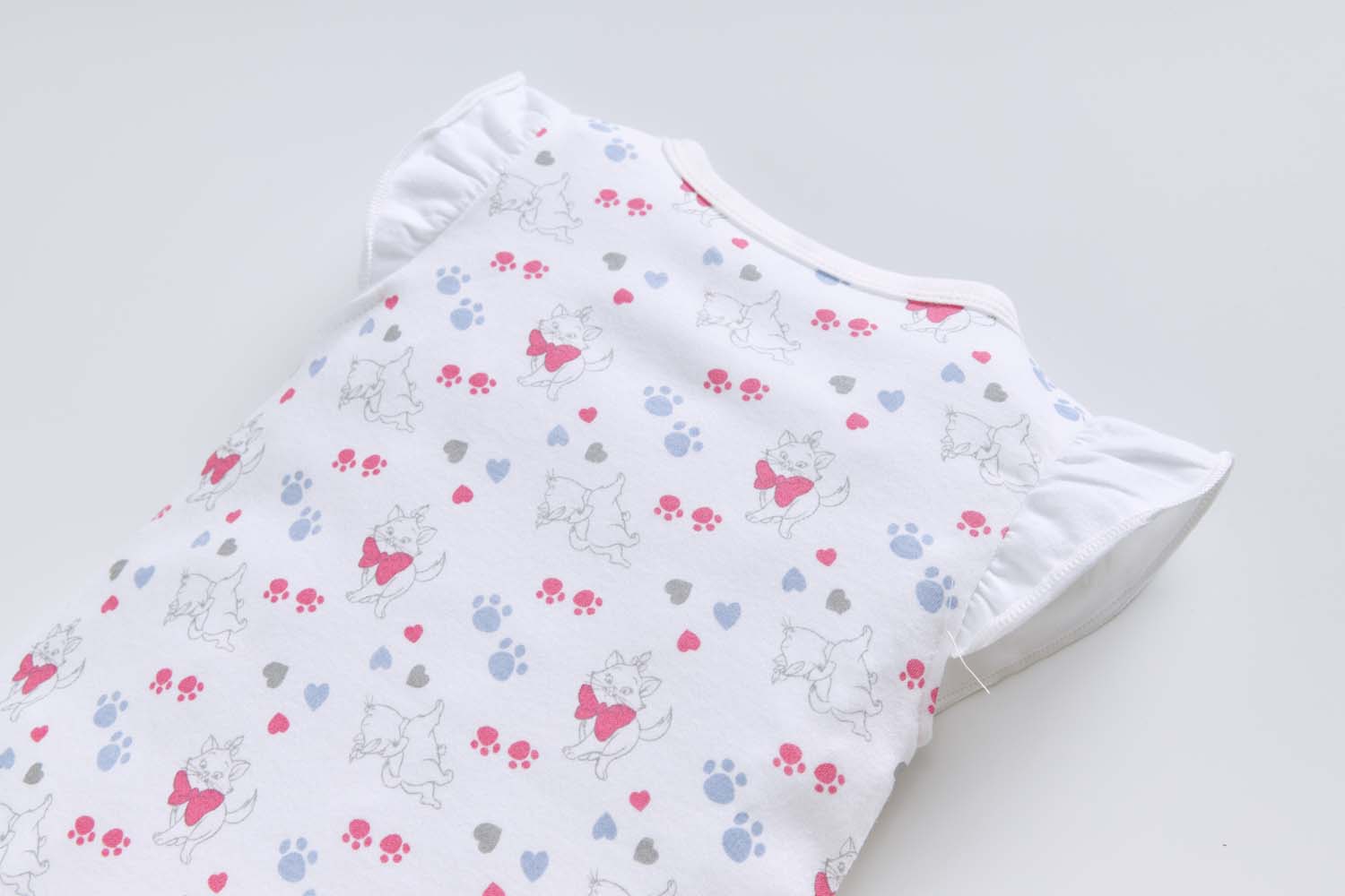 Baby Girl Pink Bowtie Cat Romper - Little Kooma