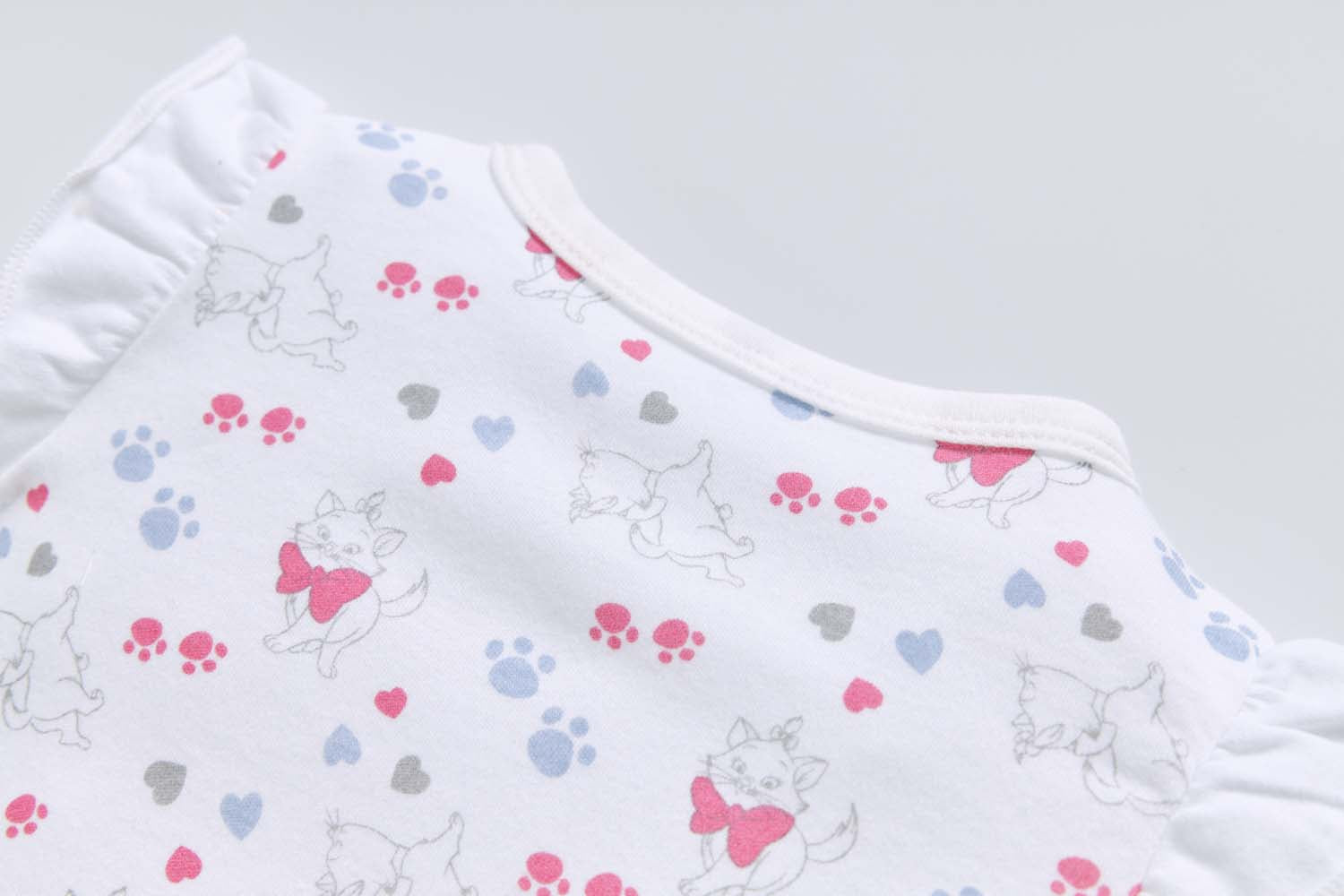 Baby Girl Pink Bowtie Cat Romper - Little Kooma